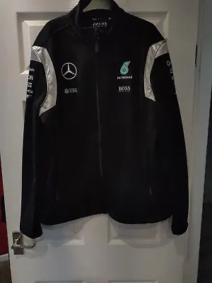 Mercedes AMG Petronas Formula One Team Jacket Xl Fleece Lined • £50