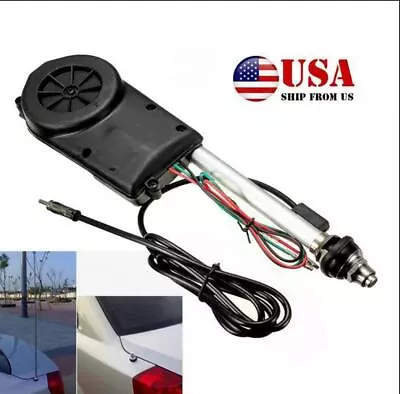 12V FM/AM Car Signal Electric Power Antenna Aerial Radio Kit With Mount Hardware • $35.09