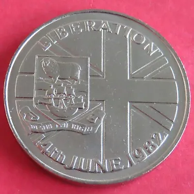 Falkland Islands 1982 Liberation Unc 50 Pence Crown • £6.95