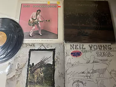 Lot Of 5 Vintage Neil Young Vinyl Albums Get Condition Classic Collection • $36.90