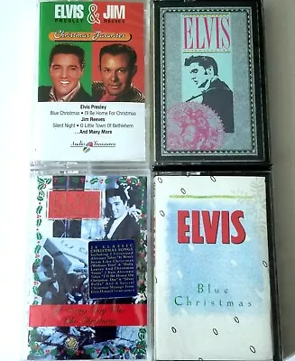 Elvis Presley 4 Sealed Cassette Tape Lot Blue Christmas Classics Rca Bmg Record • $40