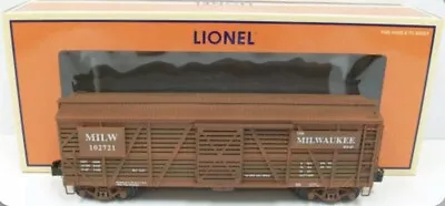 Lionel Milwaukee Road Cmstp&p 40-ton Stock Car Factory Weathered 6-52458 O Scale • $79.99