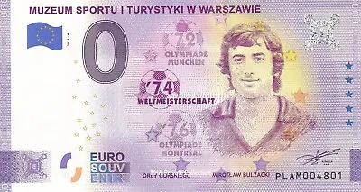 £5.20 • Buy 0 Euro Note POLIA - MUZEUM SPORTU #04 MIROSŁAW BULZACKI Football World Cup Plam-2021-4