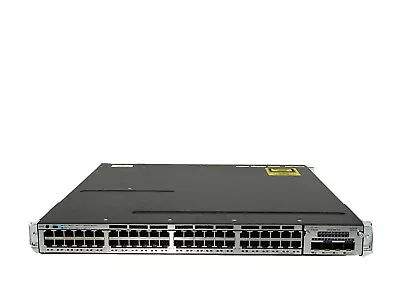 Cisco Catalyst WS-C3750X-48T-S V02 Switch W/C3KX-NM-10G W/dual C3KX-PWR-350WAC • $216.99