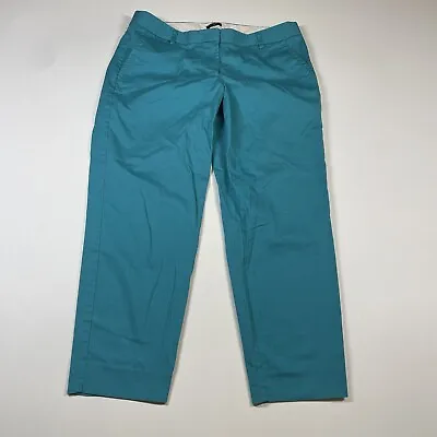 J.Crew Pants Women’s Size 8 Blue Stretch City Fit Chino Measures 32x24 • $9.07