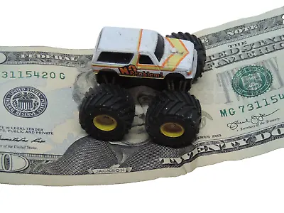 Vintage 1990 Galoob Micro Machines Ford Monster Truck “no Problem!” White Yellow • $26.95