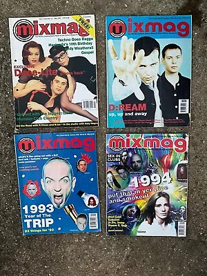 Vintage Mixmag Bundle X 4 1992 1993 1994 1995 Rare - D:ream Dee-light Snoop Dre • £49.99