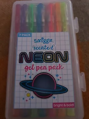£7.99 • Buy Smiggle Scented Neon Gel Pens 7 Pack Bright And Bold NEW
