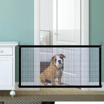 £6.45 • Buy Folding Dog Pet Gate Safe Guard Toddler Baby Stair Isolation Magic Portable Play