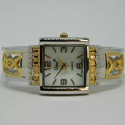 VIVANI K114T Cuff Bracelet Quartz Analog Women's Watch Sz. 6  New Battery • $18.99