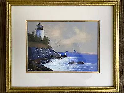 Rare Val Mc Gann Pemaquid Light House ME • $195