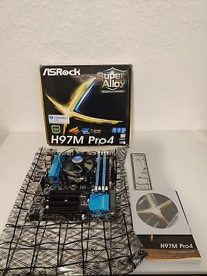 ASRock H97M Pro4 LGA 1150 With I5-4460 CPU And CPU Cooler - Tested And Working  • $80