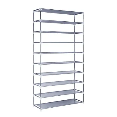$23.70 • Buy Shoe Rack Racks Organiser Storage Shelf Shelves Stand Holder 10 Tier 50 Pairs