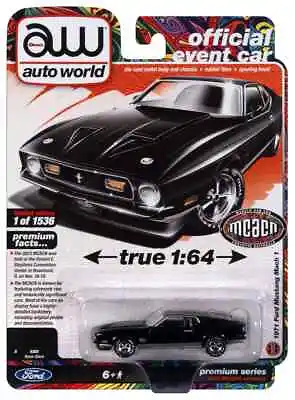 Auto World 1971 Ford Mustang Mach 1 2023 MCACN Event Car  CP8107 • $18.99