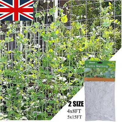 £4.44 • Buy Plant Support Netting Fruit Climbing Garden Vegetable Pea Bean Mesh Grow Fence