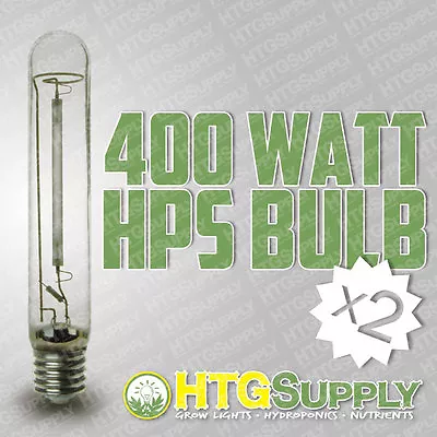 2 Pk 400 WATT HPS W SUPER HIGH OUTPUT GROW BULB LAMP 400w Sodium Digital Ballast • $39.95