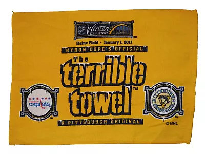 2013 Pittsburgh Penguins Myron Cope's Official Winter Classic Terrible Towel NHL • $10