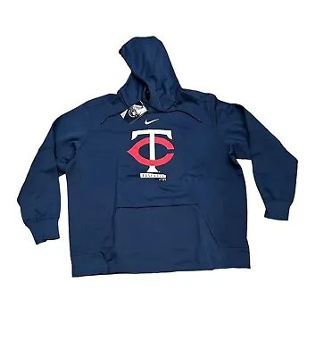 NWT NEW Minnesota Twins Nike Men's Logo Pullover Hoodie Sweatshirt 3XL • $54.95