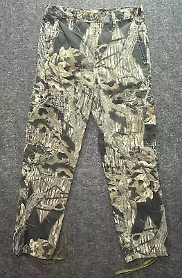 Vintage 90s Mossy Oak Camo Cargo Pants Size 30X30 Made In USA Hunting Outdoors • $17.95