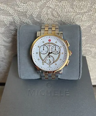 Nwt Michele Two-toned Large Sport Sail Watch Diamond Dial • $999