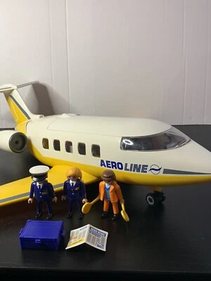 £34.59 • Buy Playmobil 3185 Aeroline Airplane Jet Airliner Incomplete - Read Description