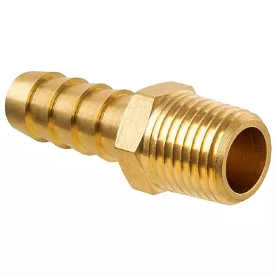 5/16  Barb X 1/4  NPT Male Pipe Brass Hose Barb Fitting For Air Gas Fuel ... • $10.58