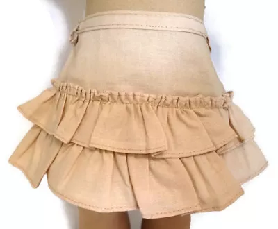 Tan Ruffled Skirt Made Fits 18 Inch American Girl Doll Clothes • $6.94