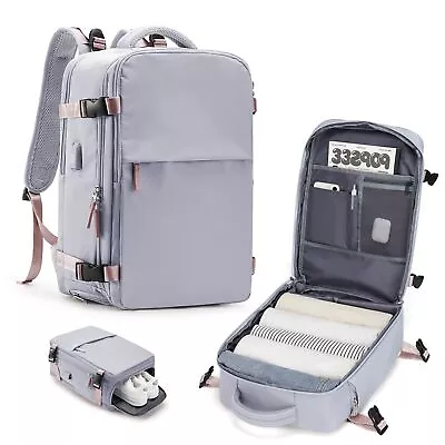 Mochila De Viaje Para Hombres Y Mujeres Laptop 17 Pulgadas Aprobada Para Vuelos • $60.43