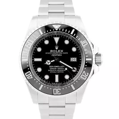 UNWORN PAPERS Rolex Sea-Dweller Deepsea 126660 Black Stainless 44mm Watch B+P • $12993.21