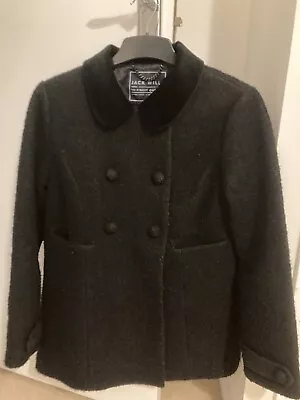 Ladies Jack Wills Wool Mix Coat- Black: UK Size 12 Good Condition • £5