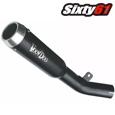 GSXR 600 Voodoo Exhaust 2008- 2021 2022 2023 2024 Suzuki Mini Meg Black Steel • $296.99