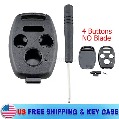 Remote Key Fob Shell Case Cover For Honda Civic Accord CR-V Pilot 4 Buttons • $7.85