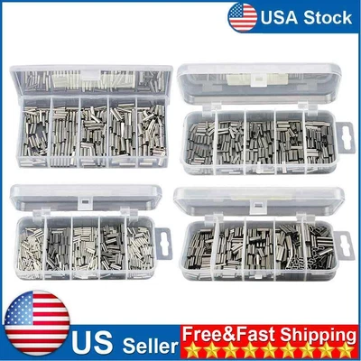 $7.39 • Buy Barrel Crimping Sleeves Fishing Line Wire Er Copper Tube Connector US