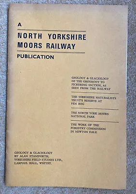 £4.95 • Buy Geology & Glaciology - North Yorkshire Moors Railway - Vintage Book 1973