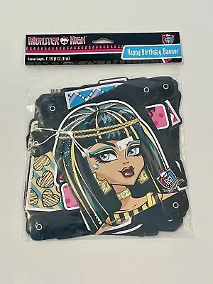 2011 NEW Monster High Happy Birthday Banner  Cleo De Nile JUMBO Letters 7.59 Ft • $13.99