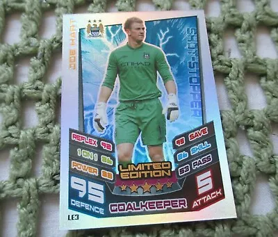 Match Attax 2012/13 #LE3 - Joe Hart Limited Edition Card - Manchester City • £1