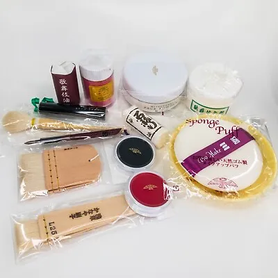 Geisha Maiko Or Kabuki White Oshiroi Shiro-Nuri 14 Item Professional Makeup Set • $350