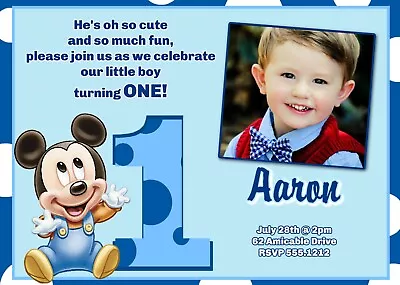 1st Birthday Invitations  | Printable Personalized | Invitation DIGITAL • $9.99