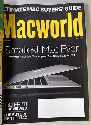 Macworld January 2011 Smallest Mac Ever Ultimate Mac Buyers’ Guide Magazine • $13.80