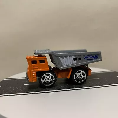 Matchbox 2003 Construction Heroes Giant Dump Truck Orange & Silver - 1:140 NRMT • $14.95