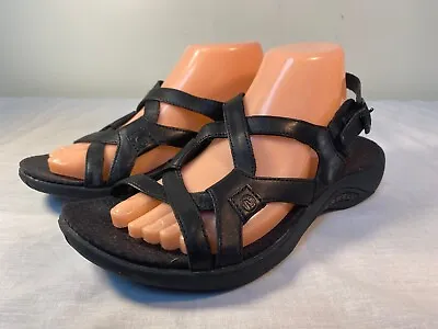 Merrell Agave Sandals Women's Black Leather Slingback - US 9 • $29.99