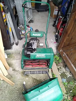 Qualcast 43s Petrol Cylinder Lawnmower And Grass Box Plus Spare Box. • £150