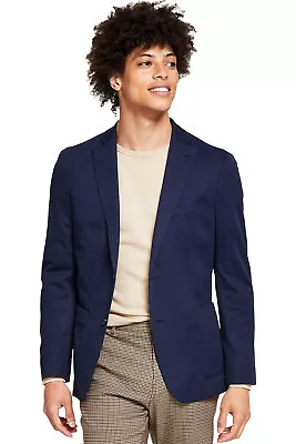 Bar III Mens Slim-Fit Solid Knit Blazer 40 Regular Navy Sport Coat - NWT $295 • $45