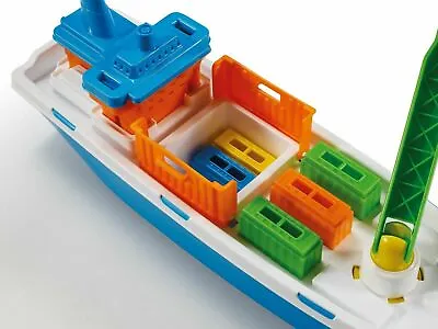 Kids Play Cargo Ship Toy Boat Wheels Outdoor Garden Pool Beach Bath Time Xmas • £10.99
