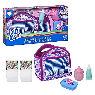 New Hasbro Baby Alive Diaper Bag Set Refill Doll Toy E5053 • $42