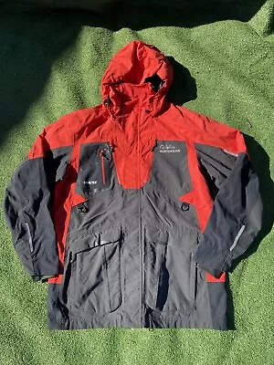 Cabelas Guidewear Gore-tex Red Hooded Men's Jacket Coat Parka Size Large Tall • $149.99