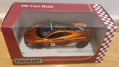 McLaren P1 Kinsmart Bronze Pull Back & Go Metal Diecast Model Car • $34.99