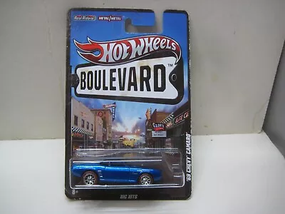 2012 Hot Wheels Boulevard Series W/ Real Riders Mint On Card 1969 Chevy Camaro ! • $0.99