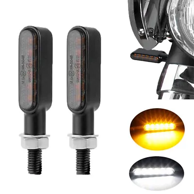 Motorcycley Indicator Light Universal 12V Turn Signal Light LED Blinker 8mm Pair • $11.89