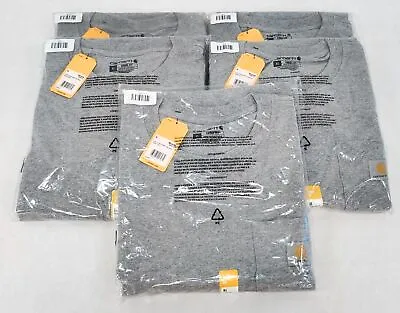 Lot Of 5 New Carhartt XL Loose Fit Heavyweight Long Sleeve T-Shirt K126-HGY Gray • $44.99